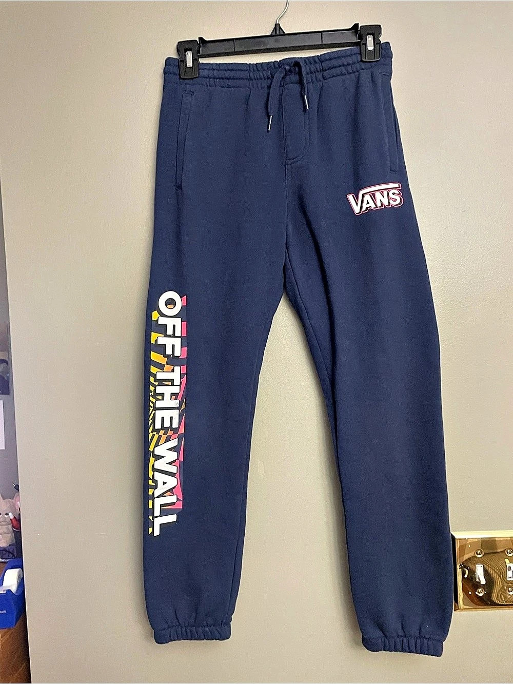 Vans Men's Graphic Sweatpants Blue Size Medium Like New